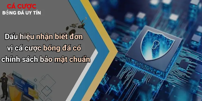 Dấu hiệu nhận biết đơn vị cá cược bóng đá có chính sách bảo mật chuẩn