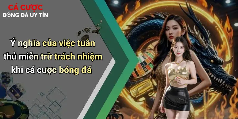 Ý nghĩa của việc tuân thủ miễn trừ trách nhiệm khi cá cược bóng đá