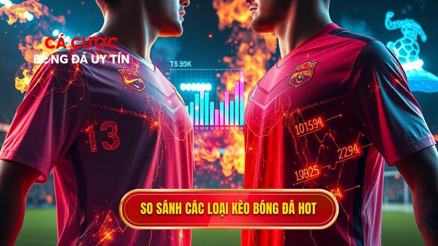 Bảng so sánh các loại kèo phổ biến trong trận hot